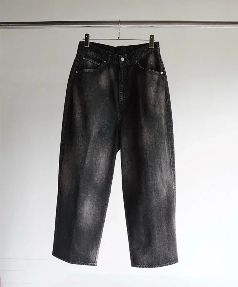 アンセルム ワイド デニム ブラック