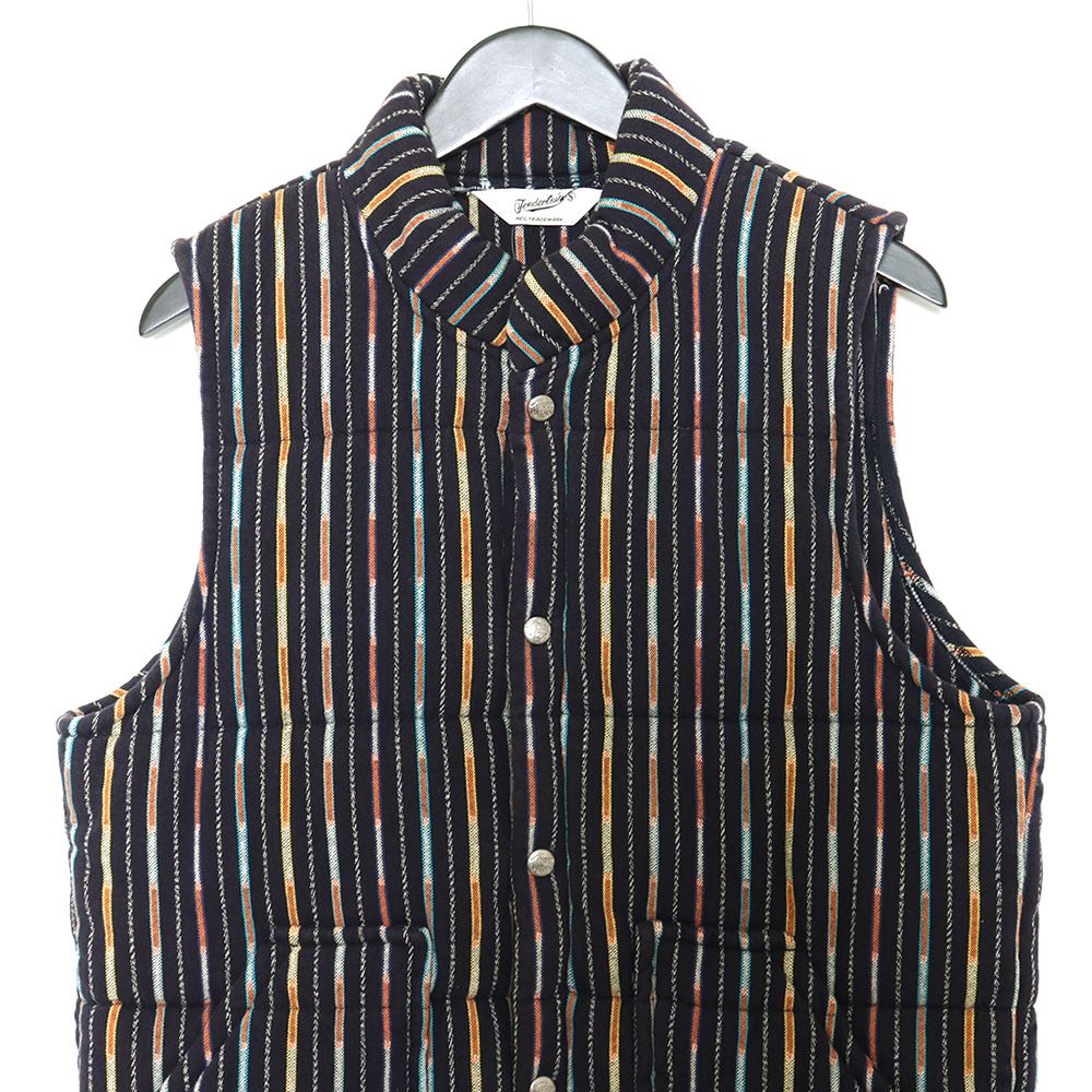 TENDERLOIN T-NATIVE VEST 中綿ストライプべスト マルチカラー S