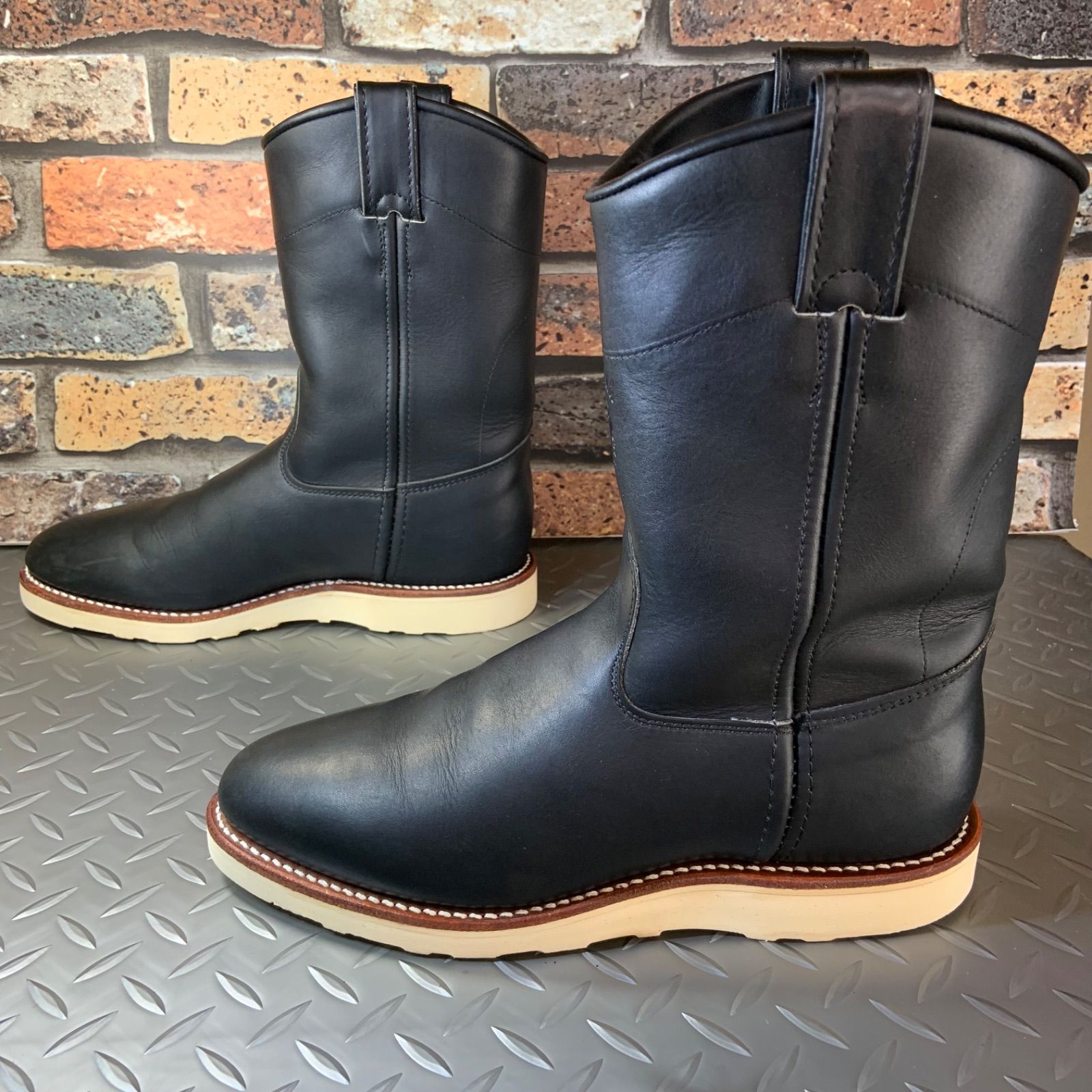 ☆Chippewa ペコスブーツ ブラック US7〜ほど (24H6) チペワ アメリカ