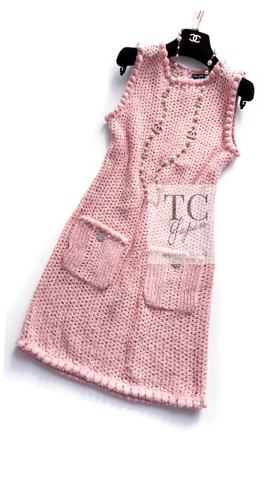 シャネル ワンピース CHANEL プリティ ピンク コットン サマー