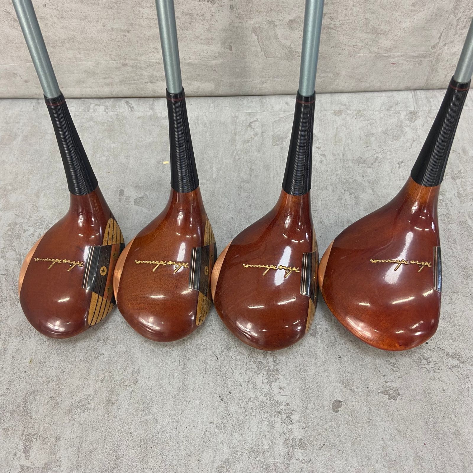 ホンマ M-43 レディースゴルフ パーシモンセット 4本 A 右利き用 木製 ウッド HONMA