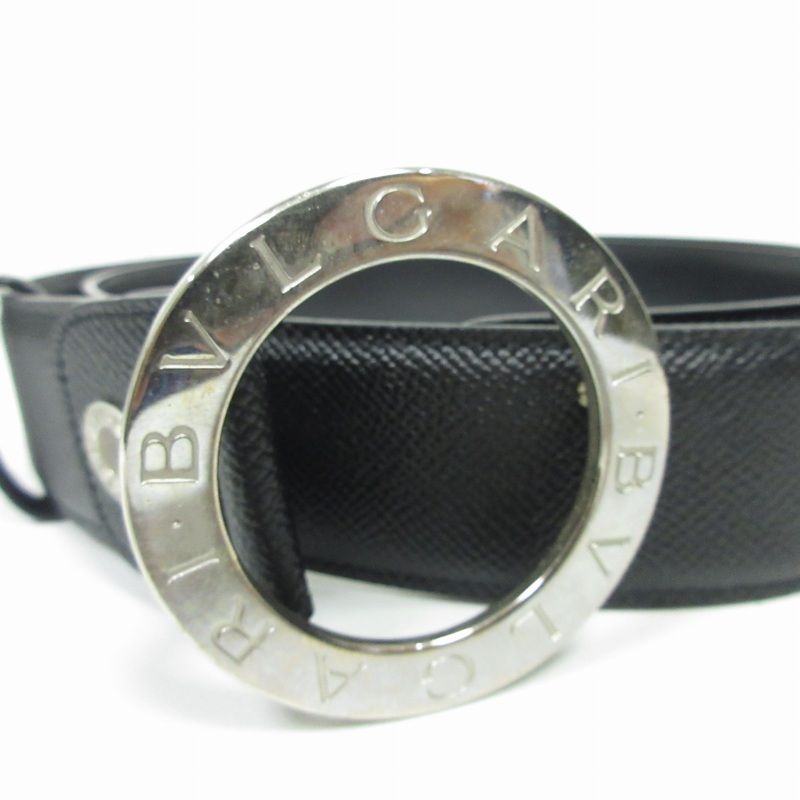 BVLGARI ブルガリ ベルト シルバー ブラック レディース イタリア製 BVLGARI ブルガリ ブルガリブルガリ ベルト 20230 ブラック シルバー