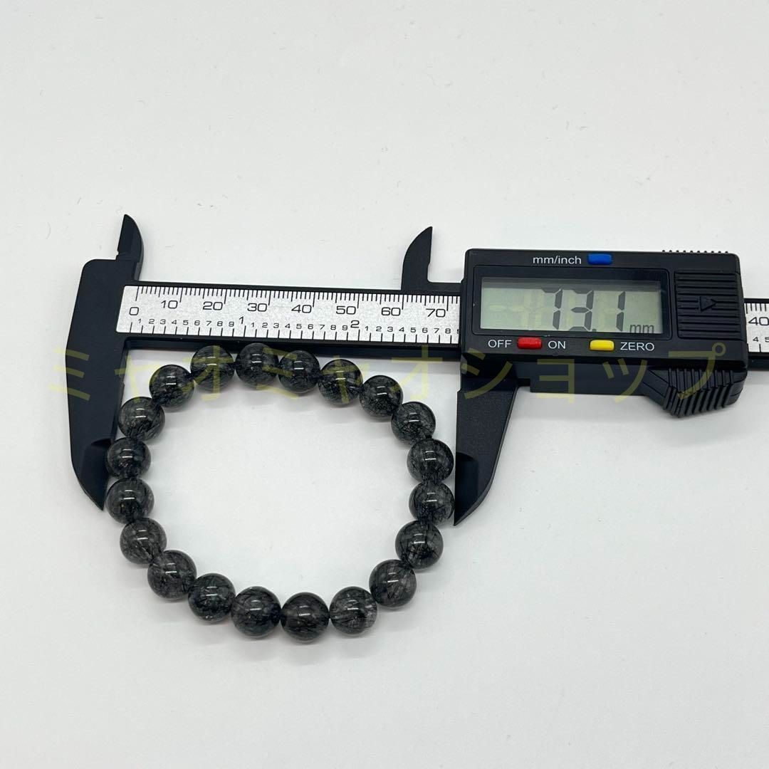 ブラックルチル バングル ブレスレット 黒針 金運 ルチルクォーツ 9mm メンズ レディース ユニセックス 仕事運 数珠 天然石 ブラジル産 WWW_SHINETEETH_COM