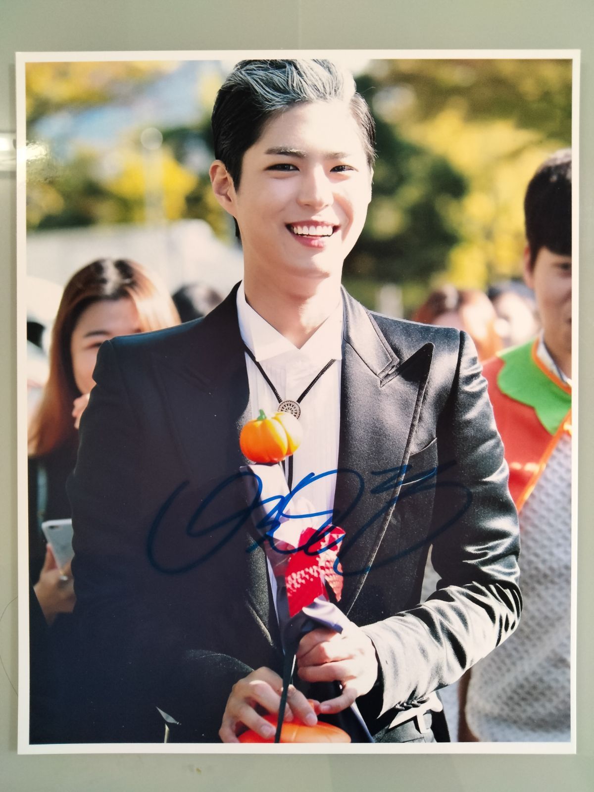 パク・ボゴム直筆サイン入り超大型写真…Park Bo-gum…ボーイフレンド…