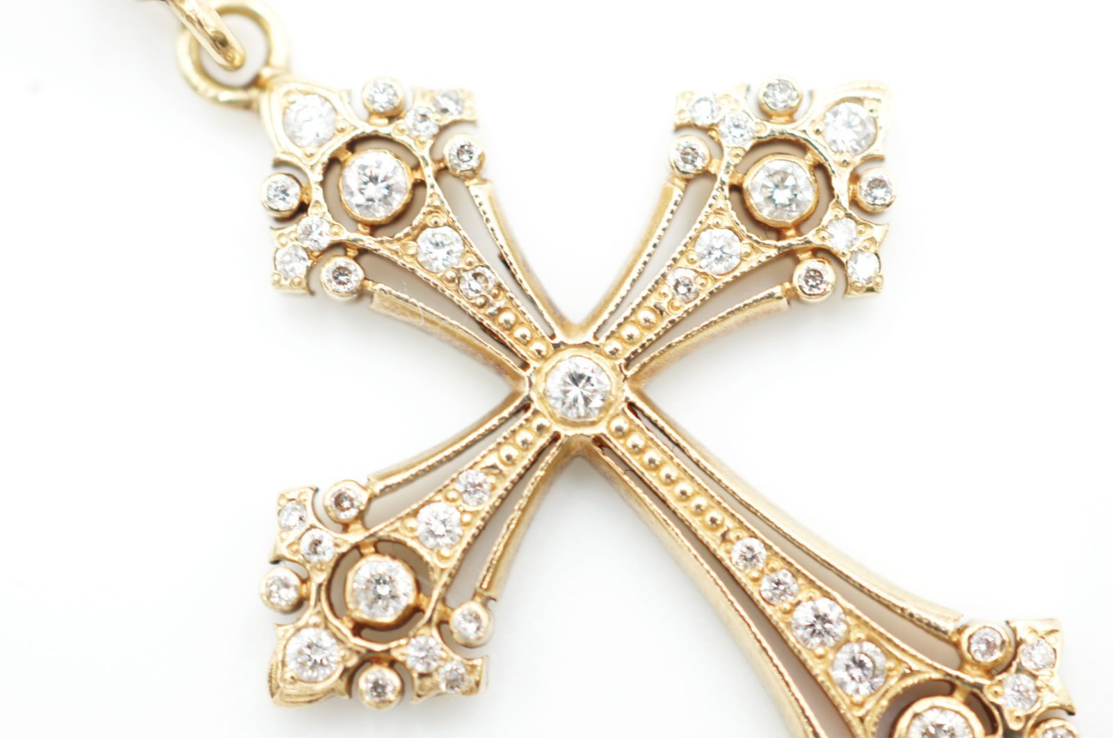 loree Rodkin ローリーロドキン ミニ ファンシーゴシッククロス トップ ジュエリー 01P590B-004 ダイヤモンド 18K イエローゴールド クロス