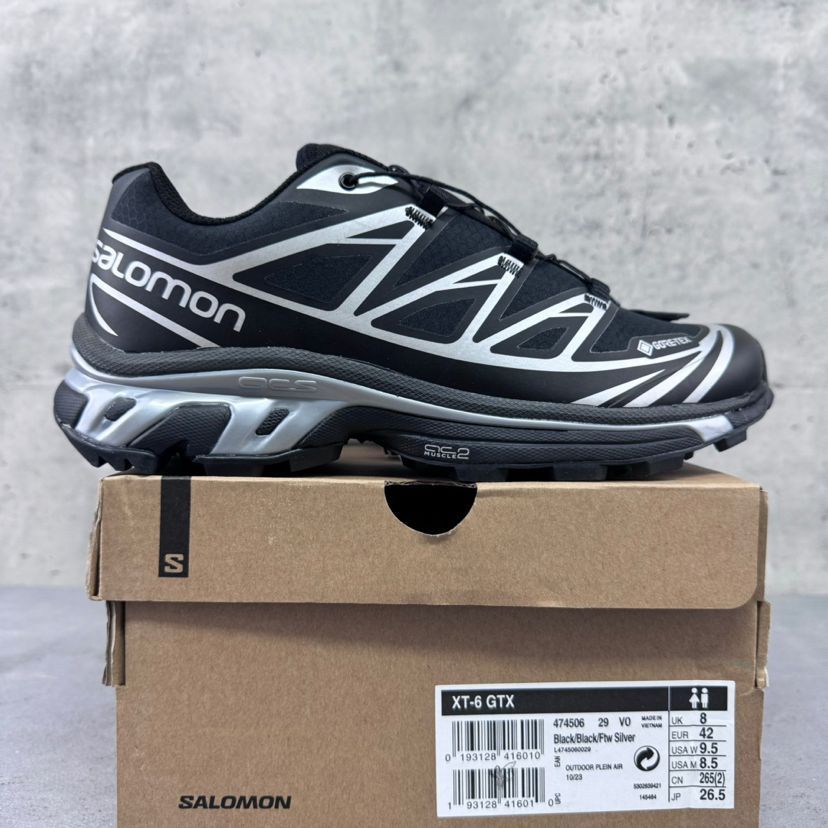 SALOMON サロモン GORE-TEX スニーカー XT-6 メンズ レディース BLACK