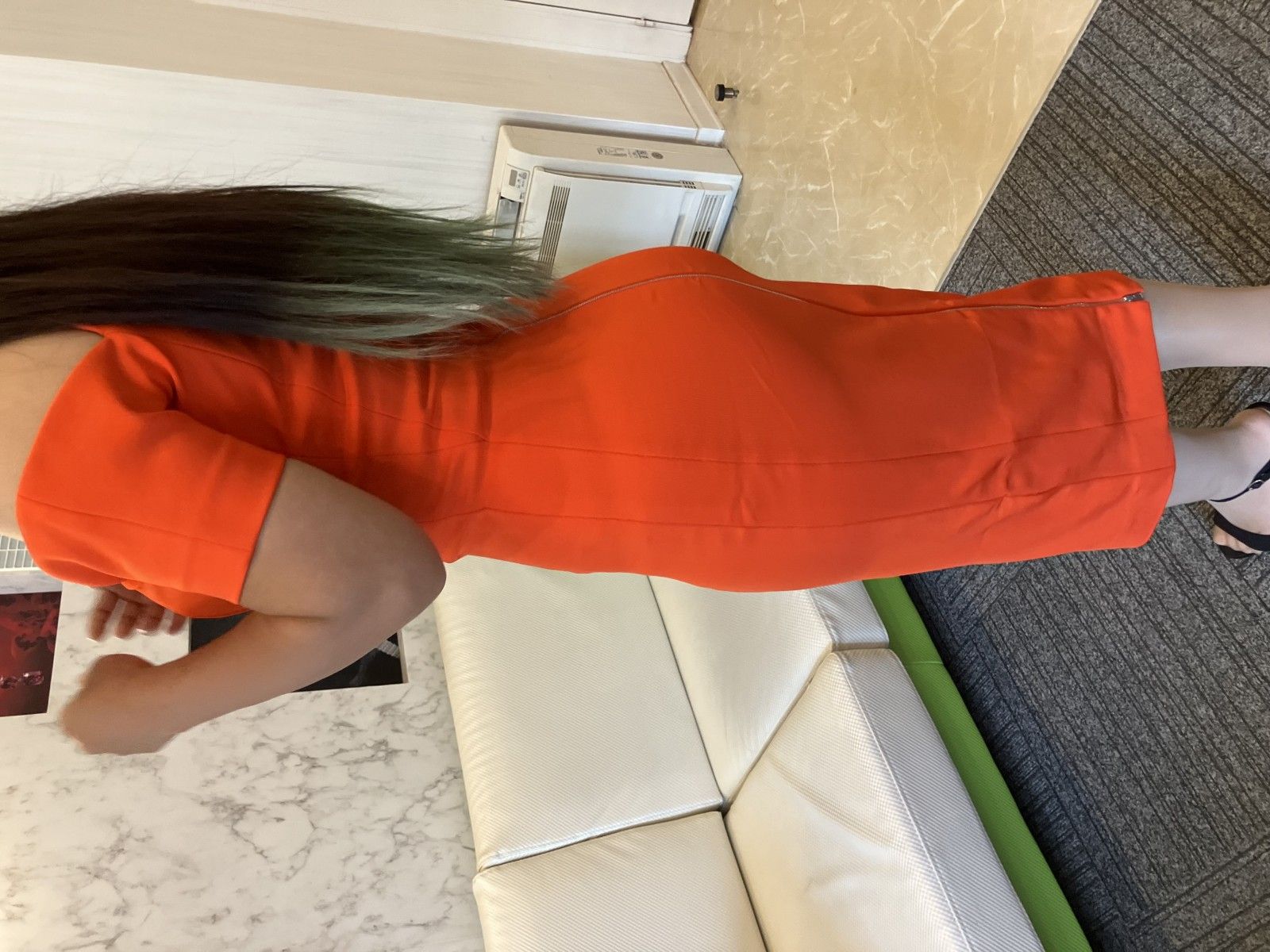 ヴィクトリアベッカム ノースリーブワンピース イタリア製 丈約110cm