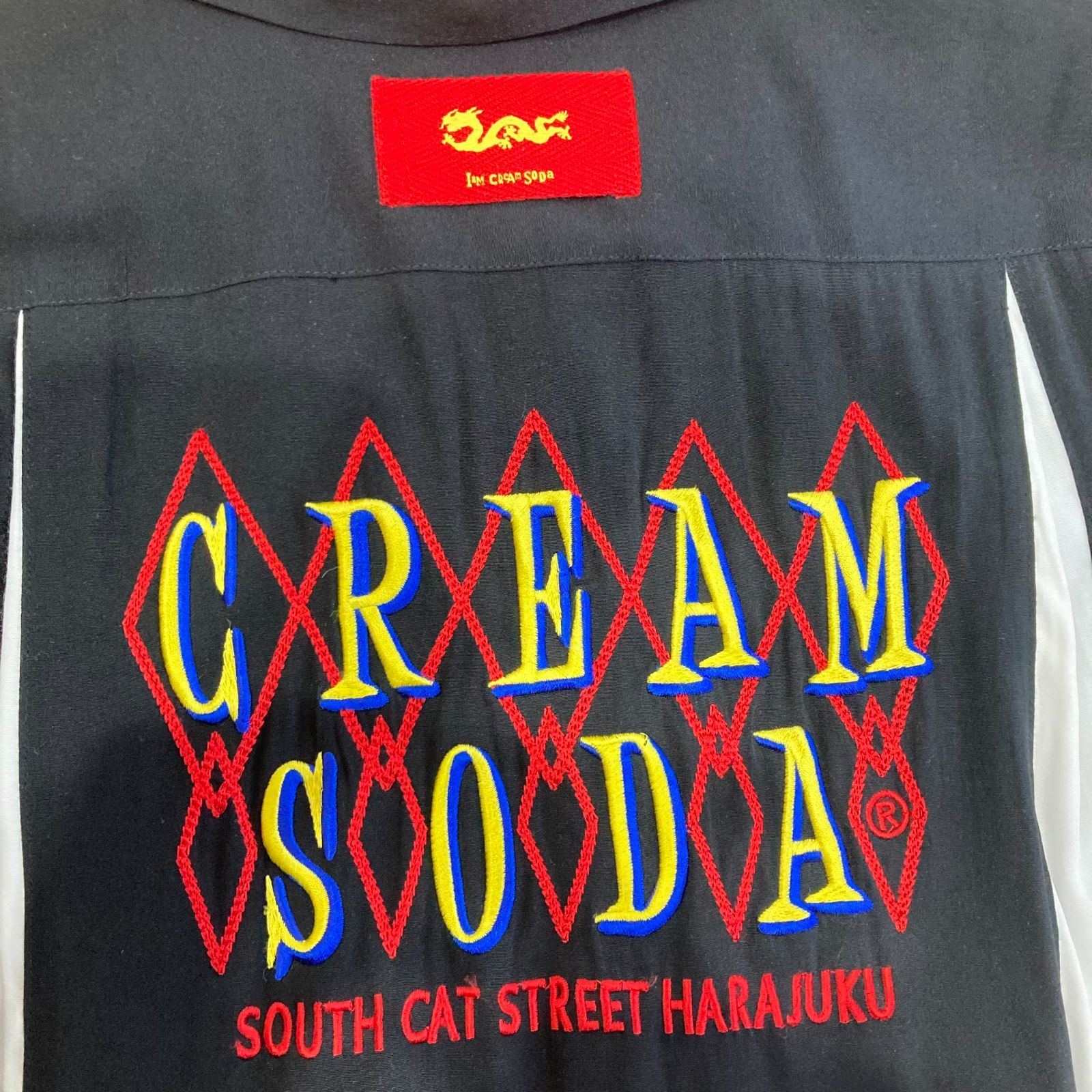 Cream Soda ボウリングシャツ 黒/黄 CREAM SODA/クリームソーダ 2022MODEL ボウリングシャツ＆ 配色