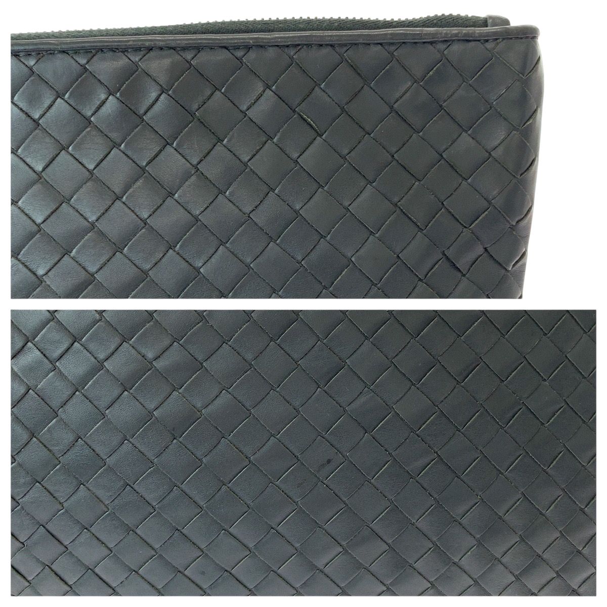 ☆美品☆BOTTEGA VENETA クラッチバッグ イントレチャート シルバー BOTTEGA VENETA ボッテガヴェネタ クラッチ セカンドバッグ