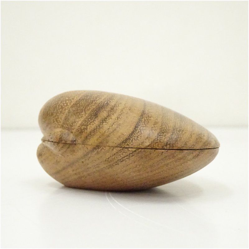 福田慶造造 桑造蛤香合（共箱） 茶道具 茶道 香道 香道具