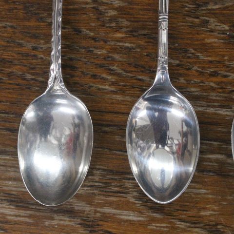 イギリス製 アンティーク 純銀 スターリングシルバー スプーン 4本