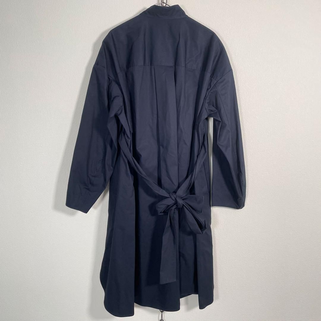 ジルサンダー ユニクロ シャツワンピースXS 即完売 UNIQLO +J ジルサンダー シャツワンピース XS ネイビー