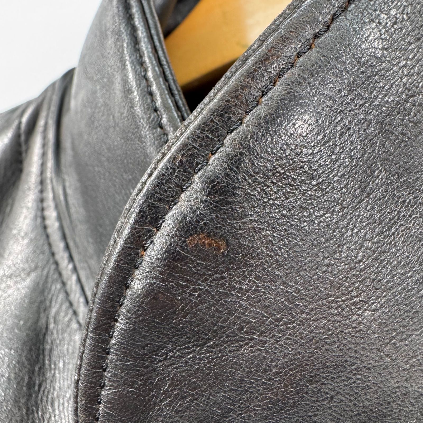 TENDERLOIN テンダーロイン T-HIDE S ショールカラー 茶芯 ホース