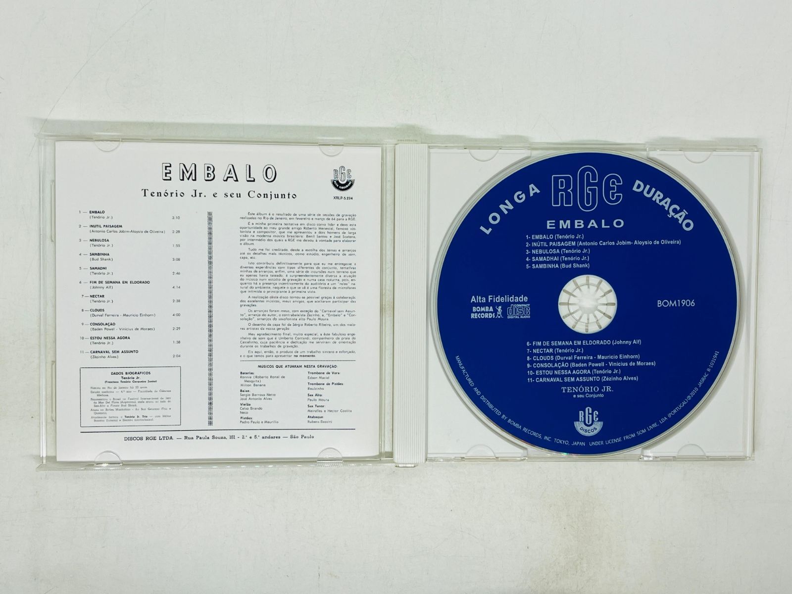 CD TENORIO Jr EMBALO / テノーリオ・ジュニオル エンバーロ / BOM1906