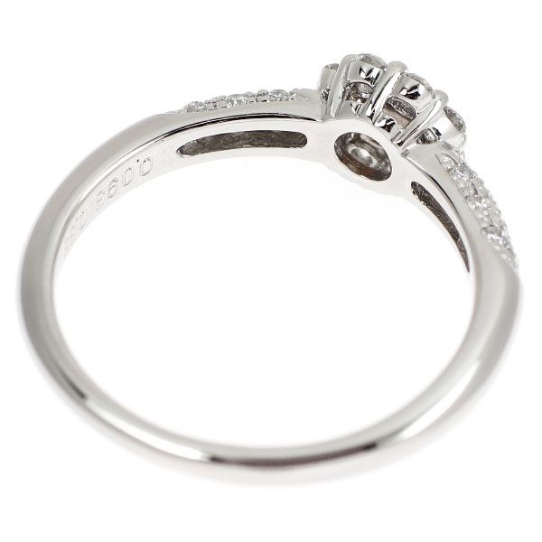 希少 Pt900/K18PG 天然ピンクダイヤモンド リング 0.093ct D0