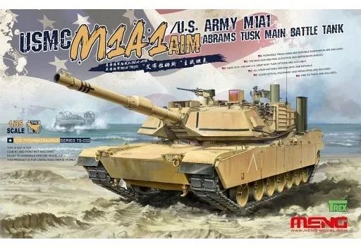 プラモデル 1|35 アメリカ主力戦車 M1A1 AIM|TUSK エイブラムス MTS032