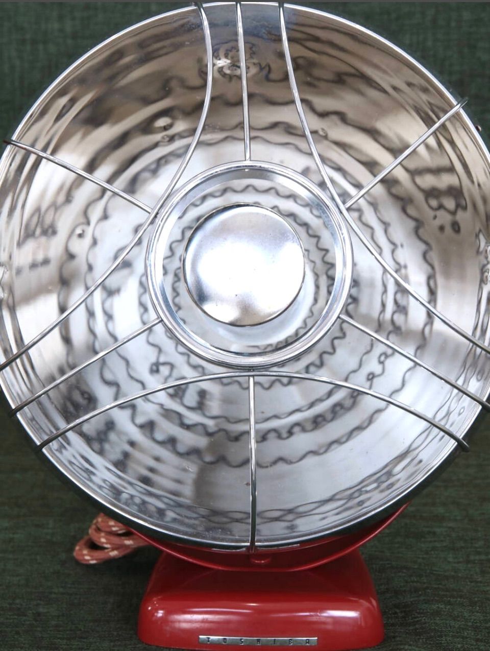 昭和レトロ TOSHIBA 東京芝浦電気 反射式 丸形 レトロストーブ