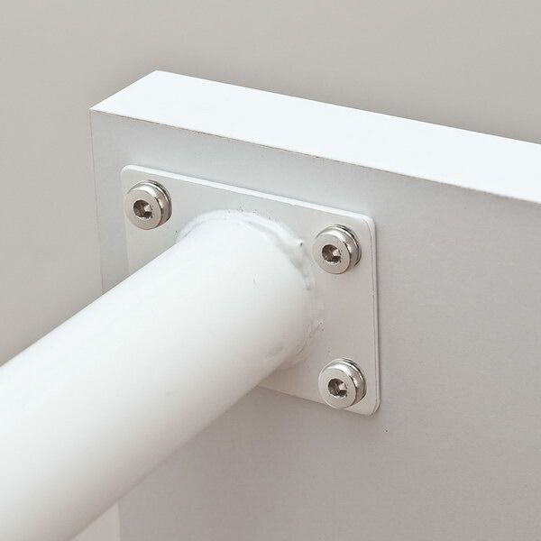 フリーテーブル 作業台 PCデスク 書斎テーブル 幅90cm×奥行60cm ホワイト 白 天板厚3cm MARWIL-DEMENAGEMENTS_CH