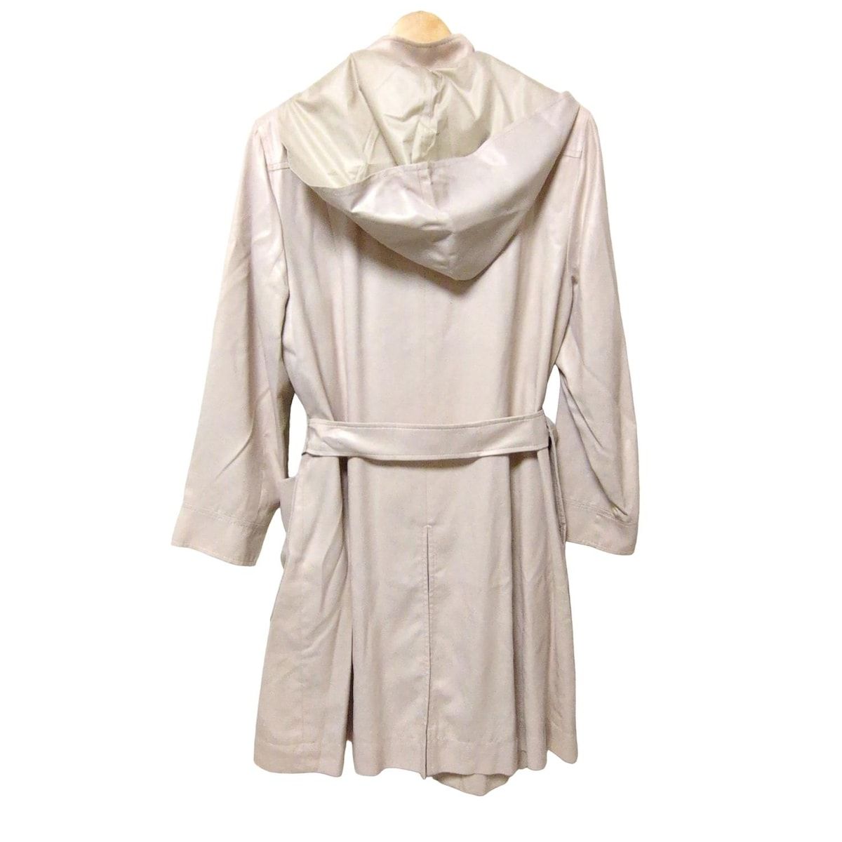 マリナリナルディ コート サイズ17 XL レディース - ベージュ 長袖 フード ベルト取り外し可 VOYADE ジップアップ 冬