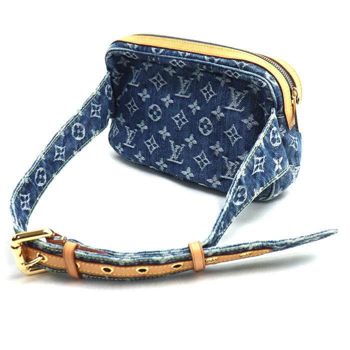 LOUIS VUITTON ルイ ヴィトン バムバック ボディバッグ モノグラムデニム ブルー M95347 SR1067 レディース