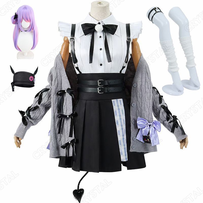 Hololive コスプレ 常闇トワ コスプレ衣装 ウイッグ付き 人気 キャラクター YouTube とこやみとわ コスプレ用 イベント 仮装 舞台装 演出服 漫遊展 撮影用 観賞用 祭り 贈り物 誕生日 ハロウィン クリスマス