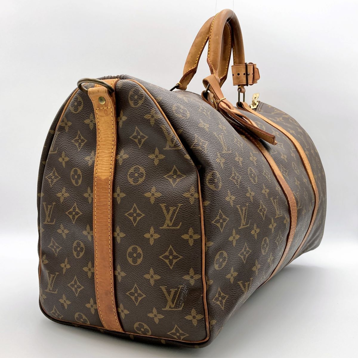 LOUIS VUITTON ルイ・ヴィトン モノグラム キーポル50 バンドリエール