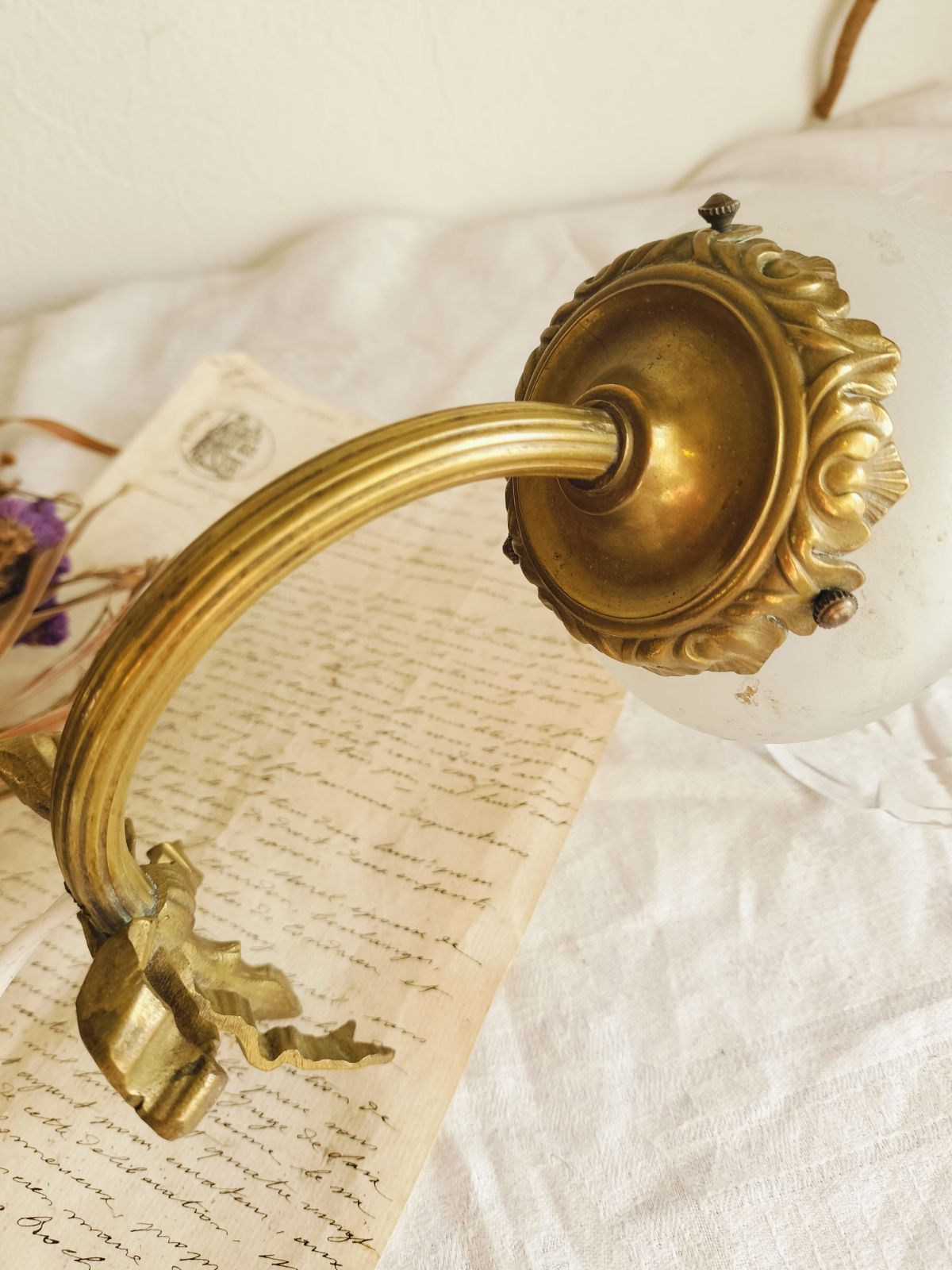 ガラスシェード付き ブラケット