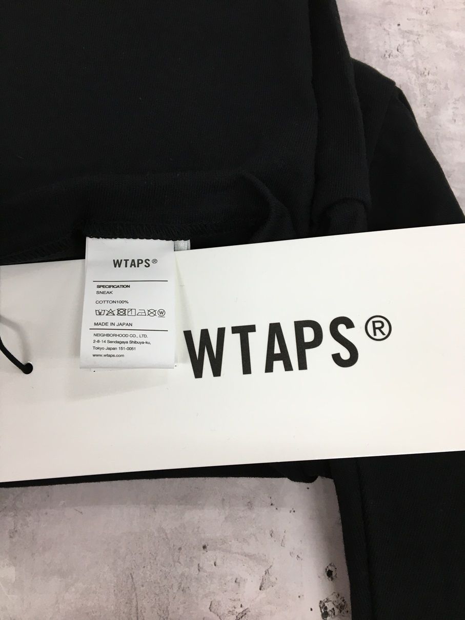 WTAPS WUT LS COTTON BLACK 23AW ダブルタップス 長袖Tシャツ ロンT