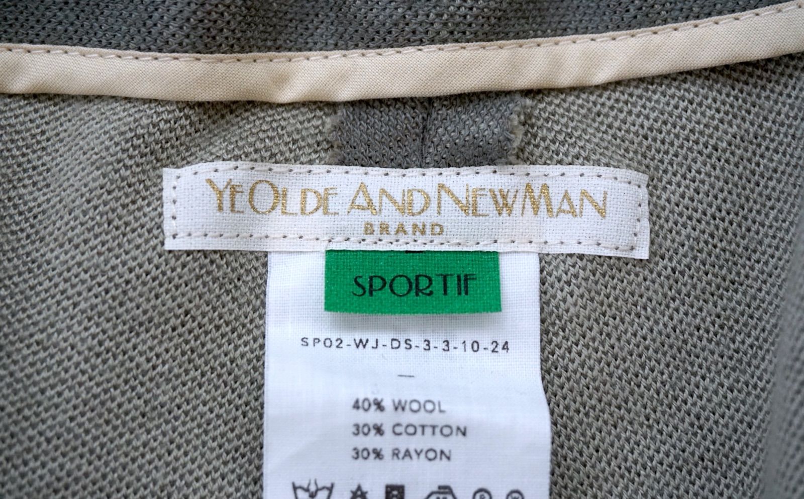 YE OLDE AND NEW MAN イー オールド アンド ニュー マン SPORTIF