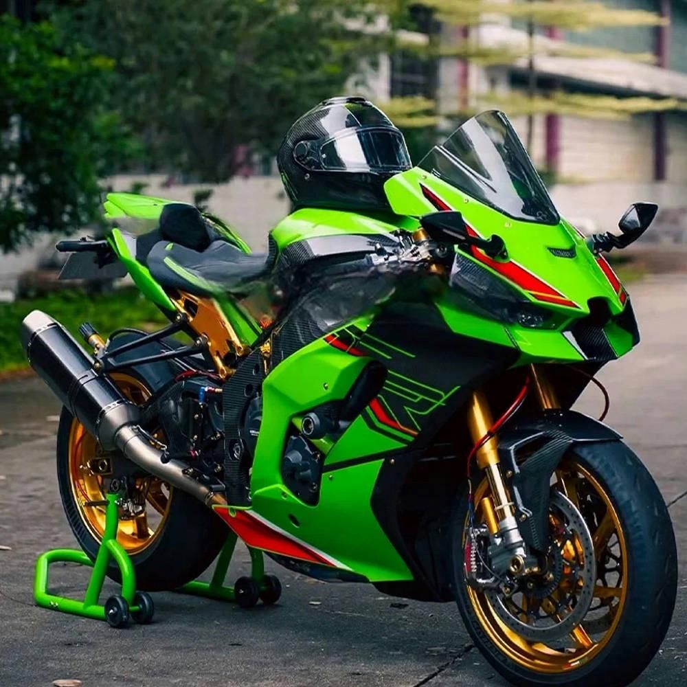 送料無料】川崎ZX-6R/10R Ninja400/650用 LED内蔵ミラー アルミ
