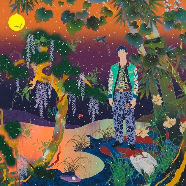 River To The Bank ED100 TOMOKAZU MATSUYAMA IN AND OUT 松山智一 版画 作品集付き 未使用