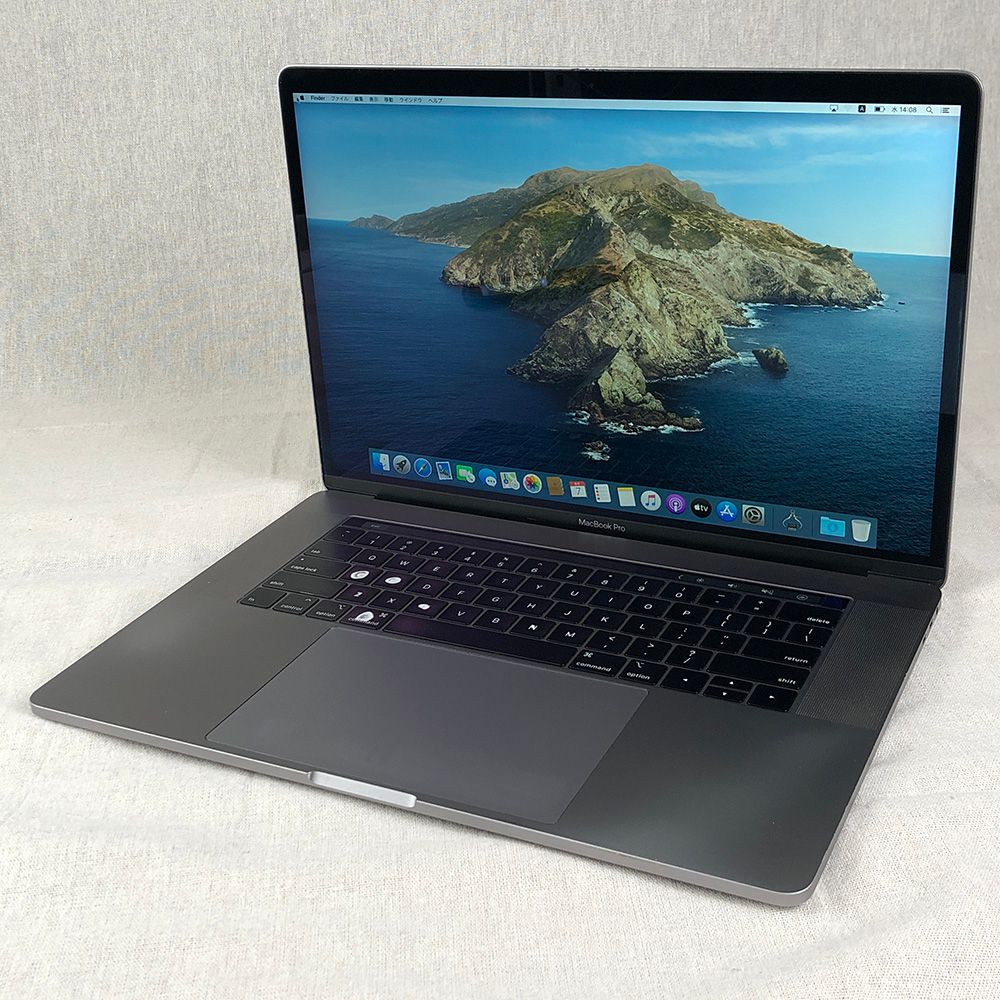 【本体のみ】Apple MacBook Pro (15インチ， 2018)【Touch Bar・i7・Radeon Pro 560X・16GB・SSD512GB】A1990 EMC3215バッテリー劣化/LT-241082（203298）