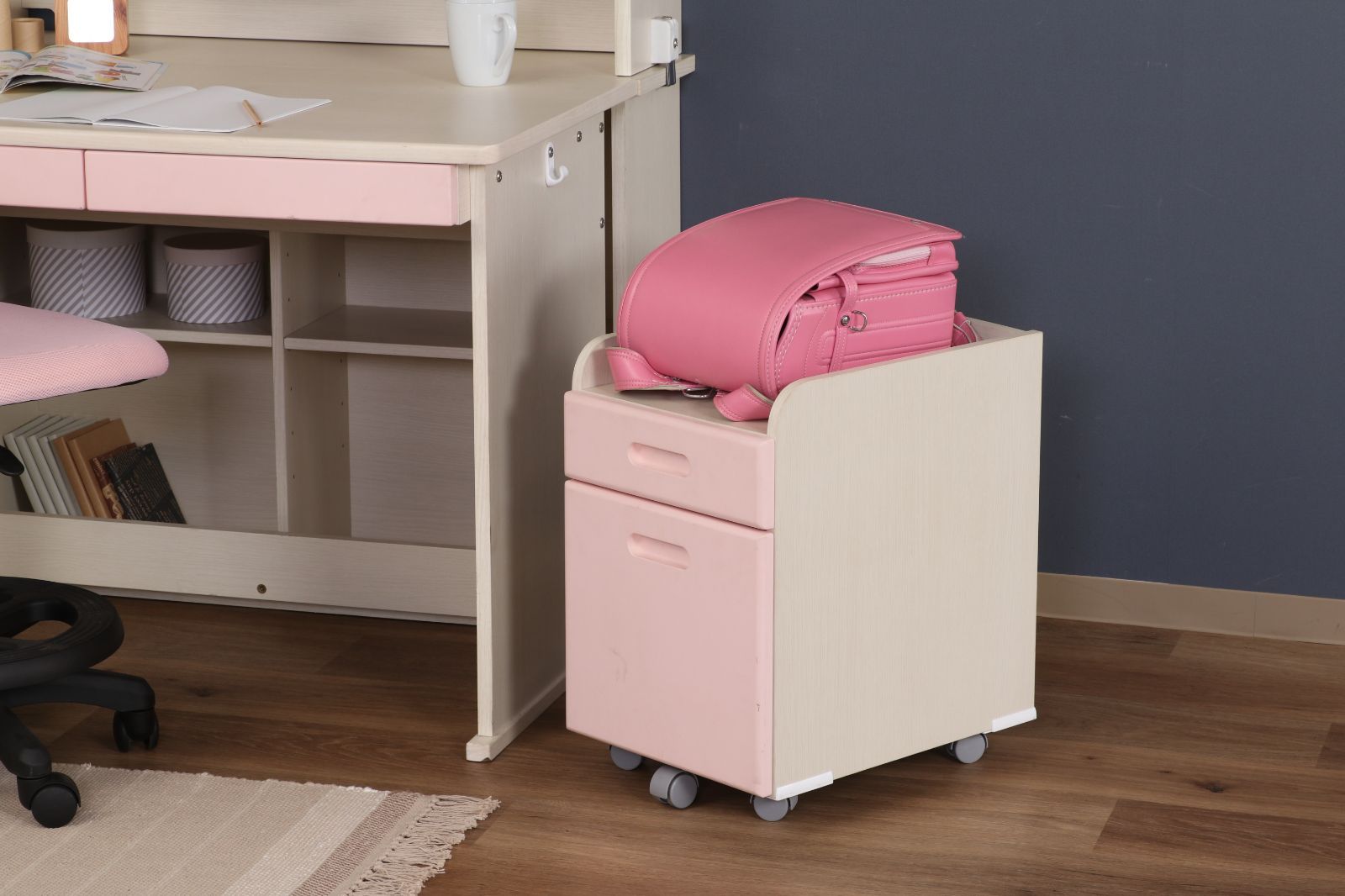 C/D:29925] くみかえデスク ユッカ WH／PK - メルカリ