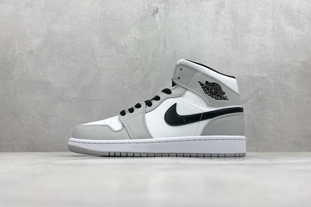 ナイキエアジョーダン１　ミッドライトスモークグレー 楽天市場】NIKE AIR JORDAN 1 MID lt smoke grey/white