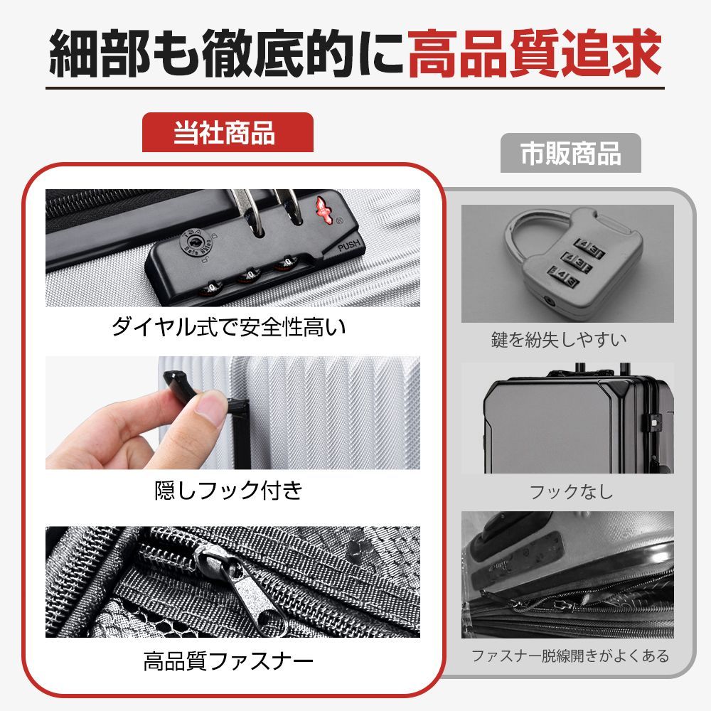 キャリーケース Lサイズ 超軽量 静音 スーツケース キャリーバッグ 360