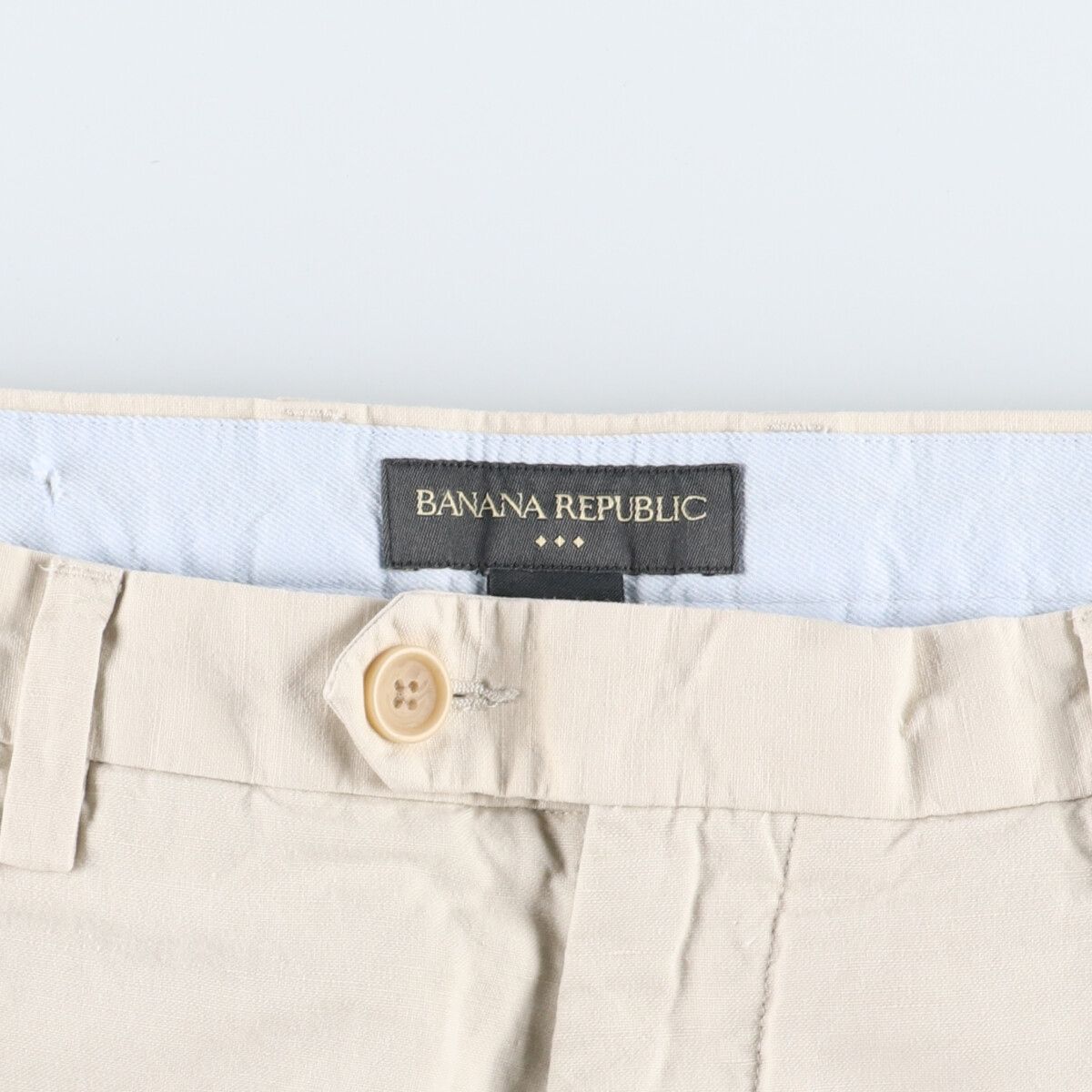 Begin掲載 BANANA REPUBLIC ノータックスラックスパンツダークグレー