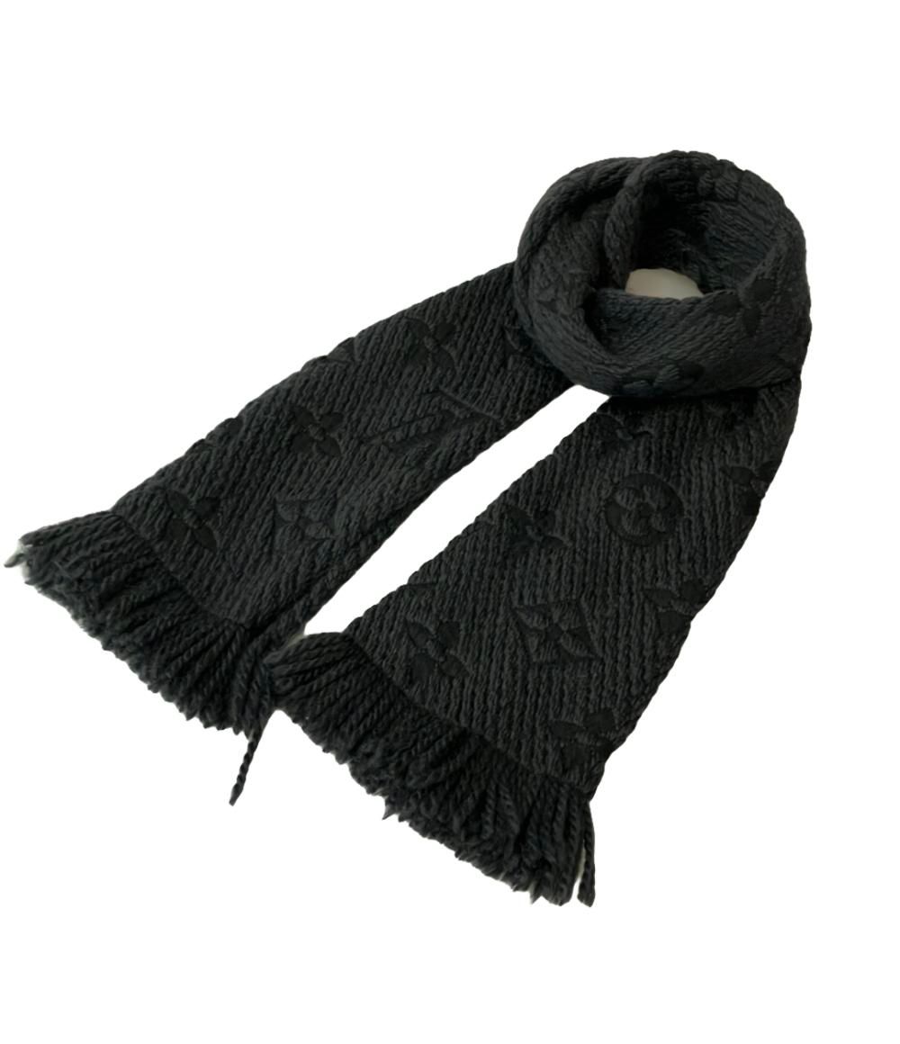 ルイ・ヴィトン エシャルプ・ロゴマニア・マフラー アントラシット