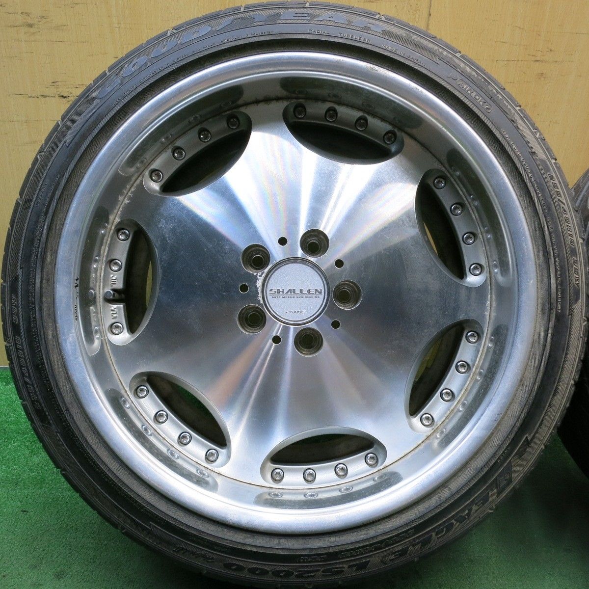 4本価格☆SHALLEN AX AME ディッシュ 225/45R18 グッドイヤー