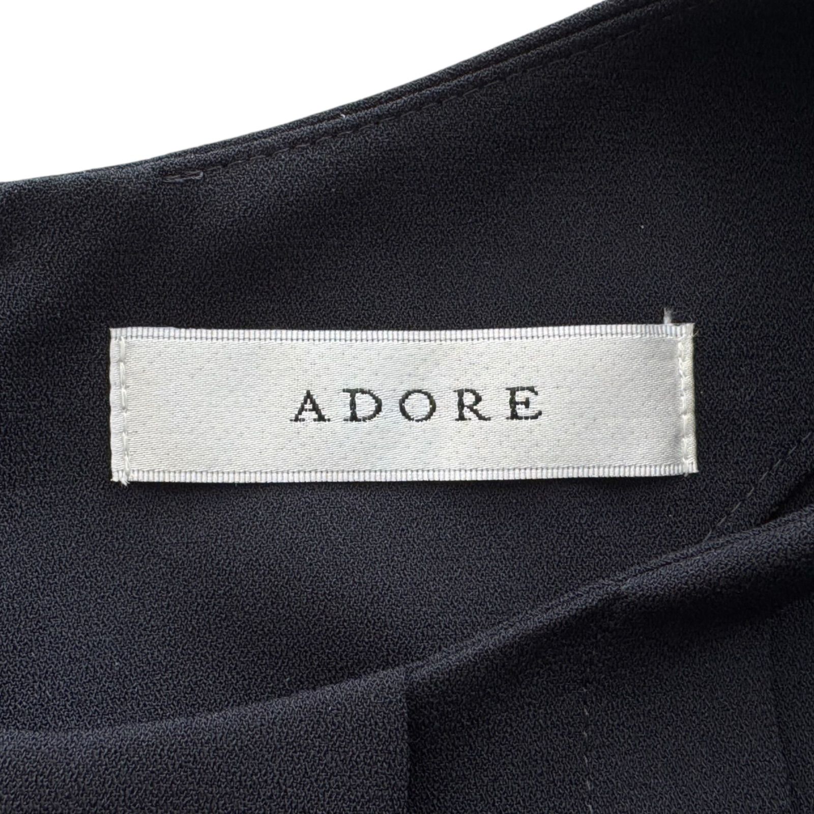ADORE アドーア ブラウス ネイビー レディース シャツ 長袖 紺色