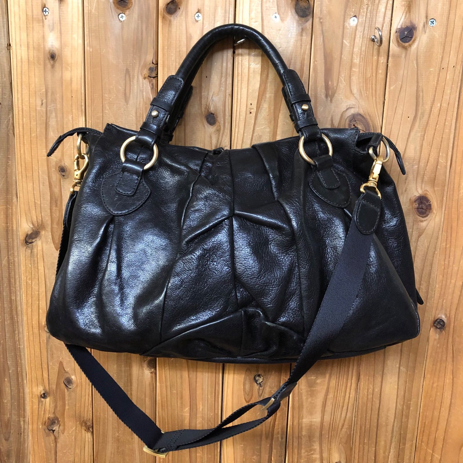 SAZABY 黒 ショルダーバッグ