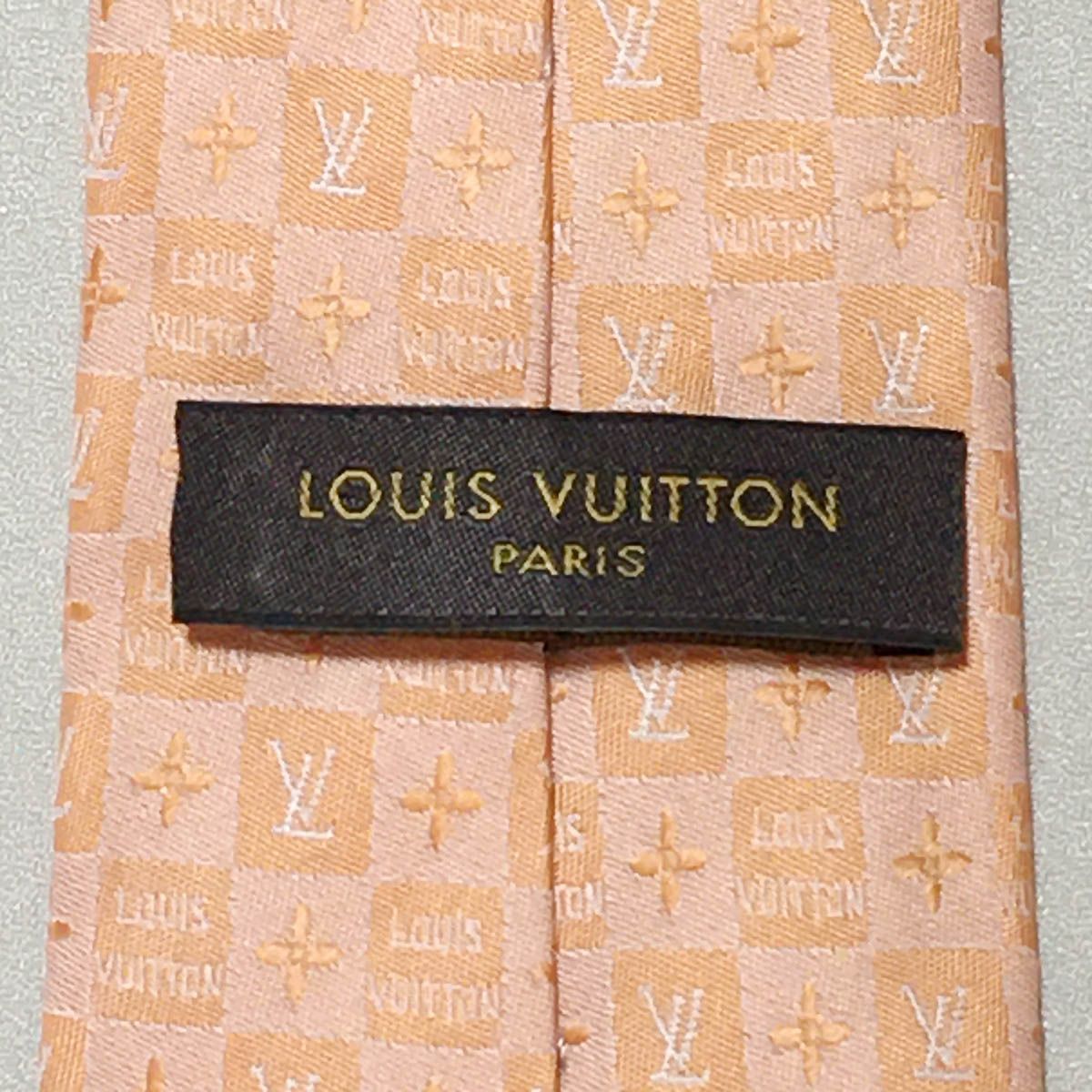 美品 ルイヴィトン Louis Vuitton ネクタイ シルク100% ペール