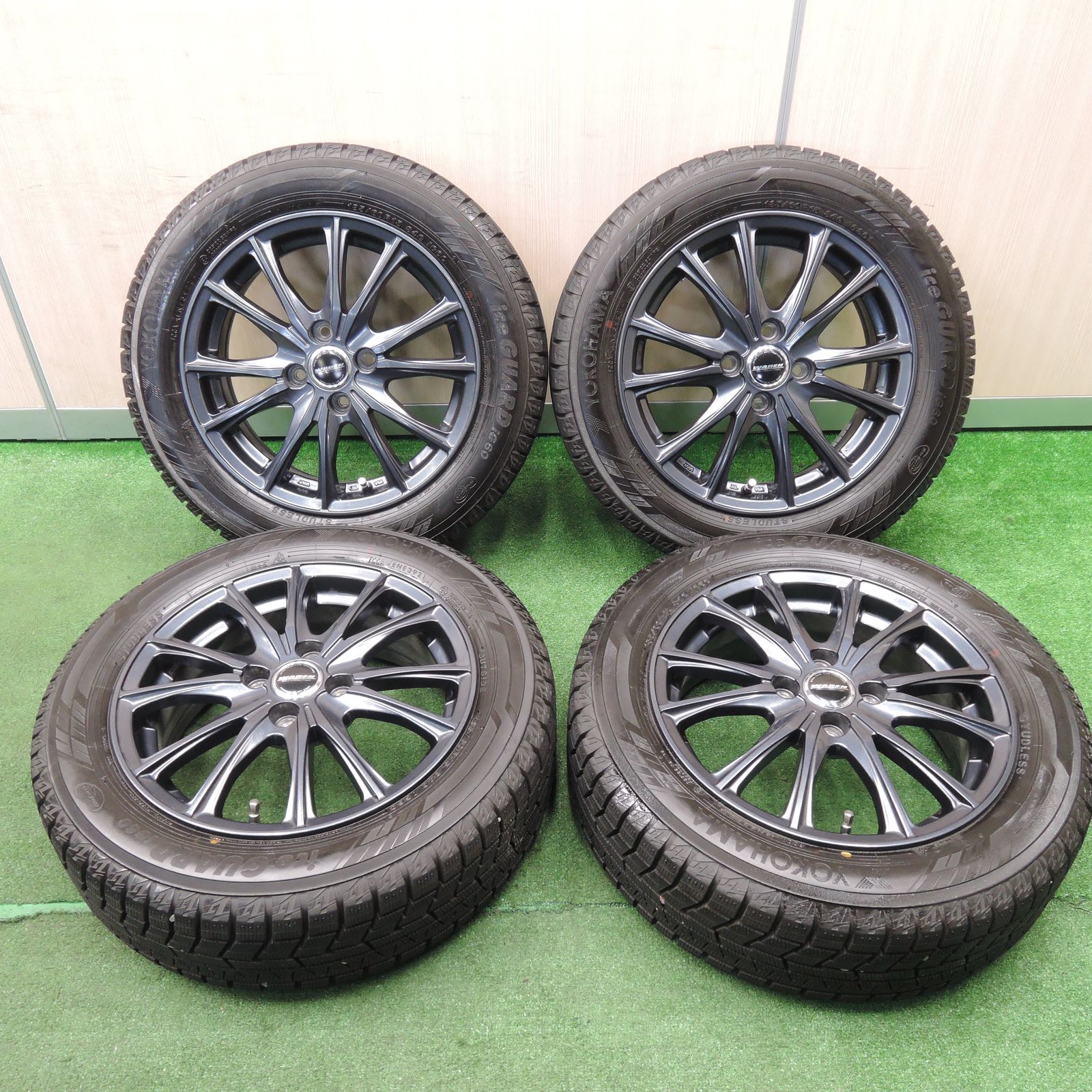 *送料無料*超バリ溝！21年！キレイ！ほぼ10分スタッドレス 185/60R15 ヨコハマ アイスガード iG60 WAREN ヴァーレン 15インチ PCD100/4H4011504NJス