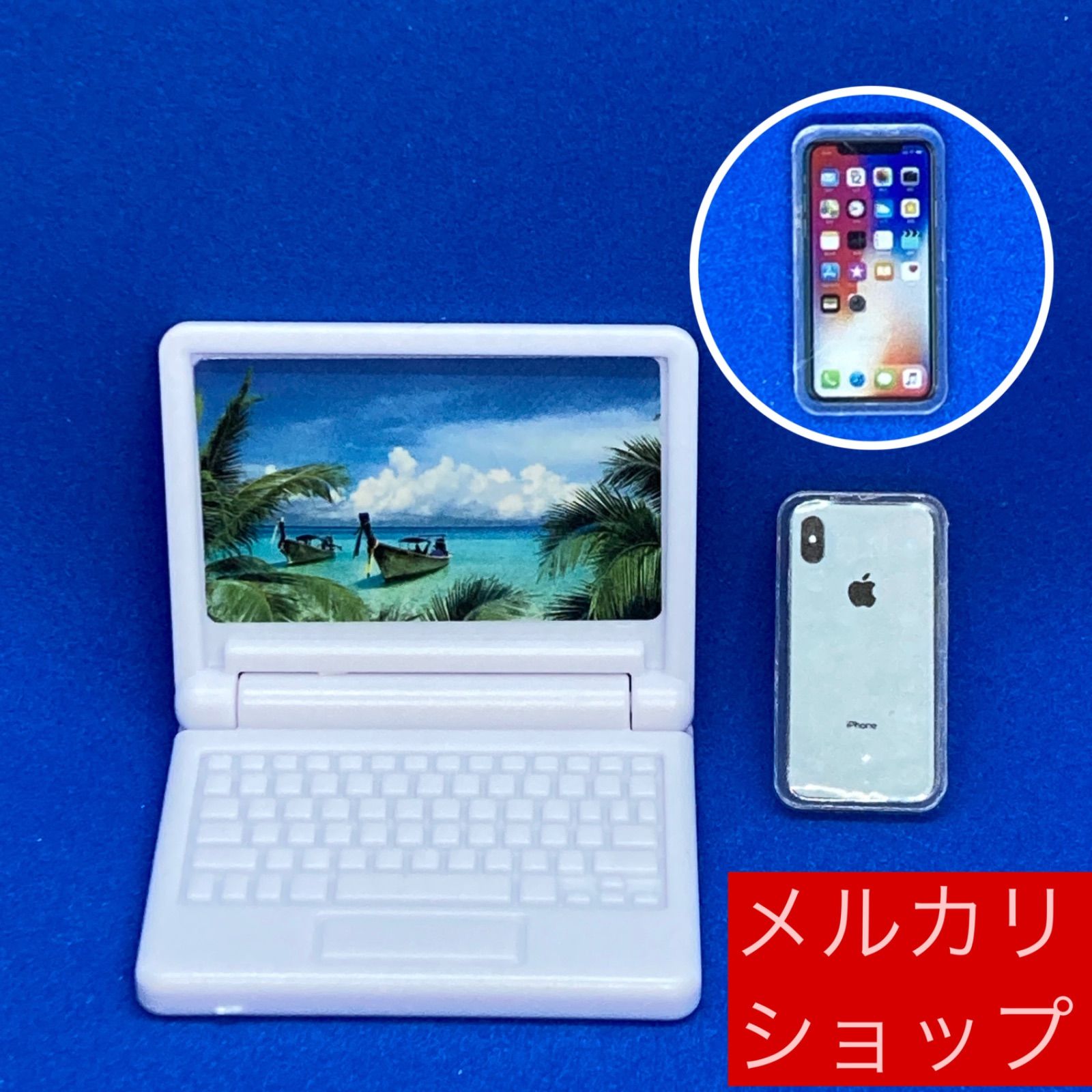 新品】ミニチュア スマホ スマートフォン iphone風 ドール撮影用雑貨