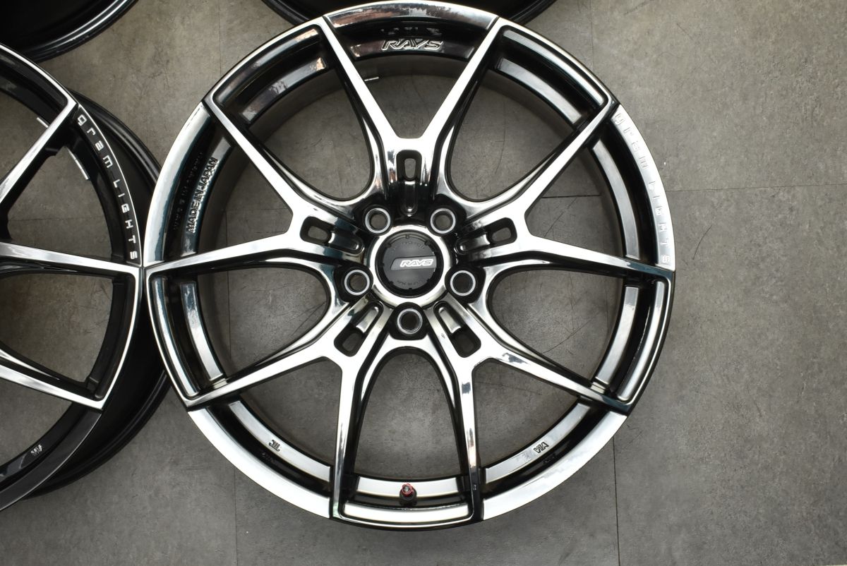 RAYS 】レイズ グラムライツ 57FXZ 19in 8J +45 PCD114.3 4本