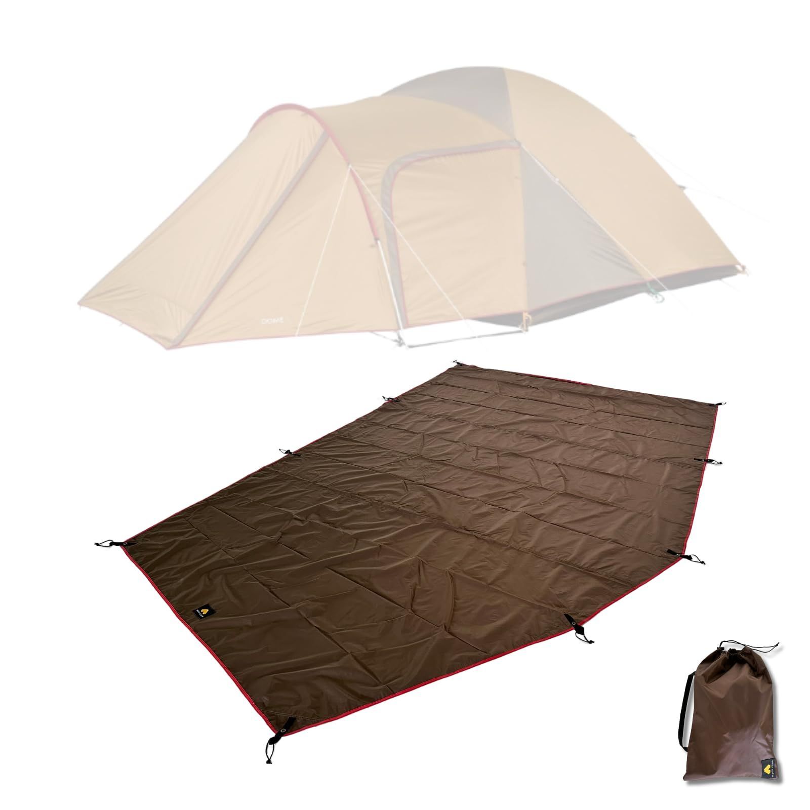 アメニティドーム L 全面用 MECH CAMP テントシート グランドシート テントアクセサリ テントシート 防水シート フットプリント ハトメつき 収納袋付き アウトドア キャンプ テント本体は含まれません スノーピーク アメニティドーム L 全面用