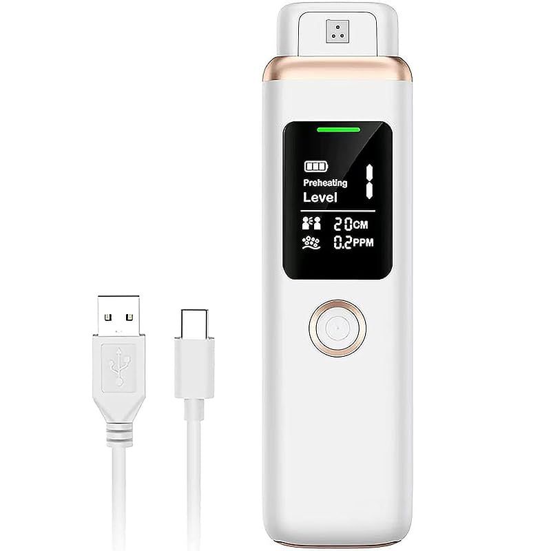Micfendy 口臭チェッカー 口臭検知器 USB充電式 非接触型 口臭計測 高精度 表示口臭レベル 推奨社会的距離 口臭濃度 携帯用 日本語説明書付き