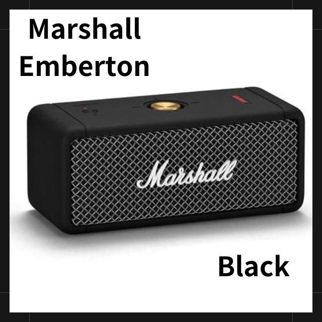 新品未開封】Marshall EMBERTON ブラックワイヤレススピーカー - すず