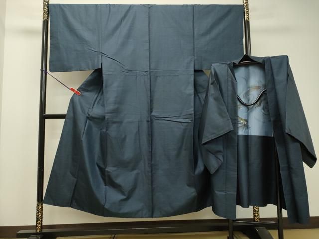 平和屋着物○男性 本場大島紬 アンサンブル 100亀甲 総詰め 正絹 逸品