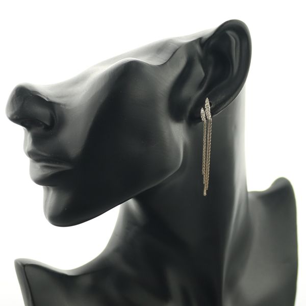 カシケイ ピアス ダイヤ ダイヤモンド 0.48ct ネイキッド チェーン  