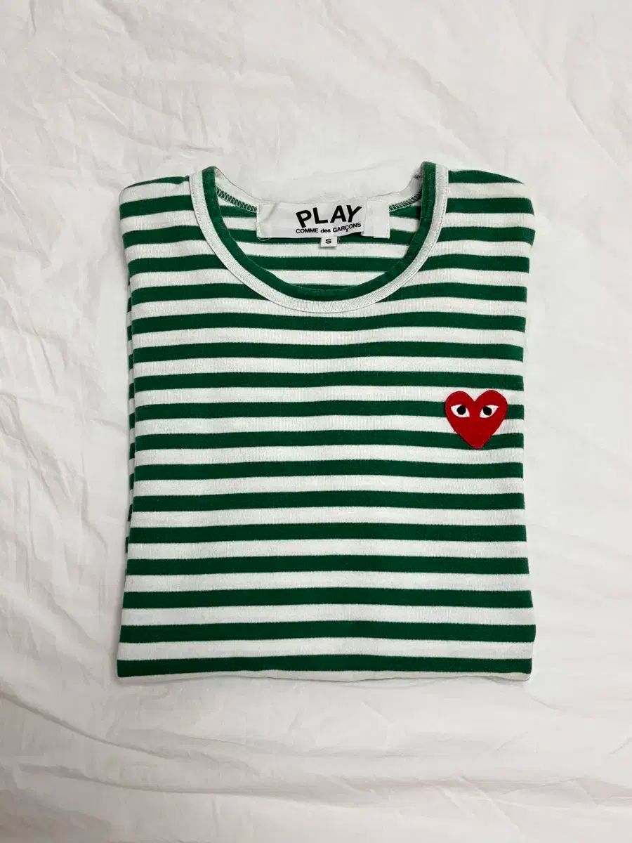 COMME des GARCONS PLAY ストライプ 長袖 Tシャツ